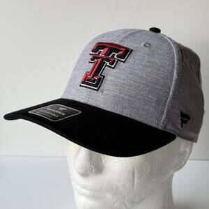 Fanatics Texas Tech Baseball Hat Cap Gray Black Adjustable